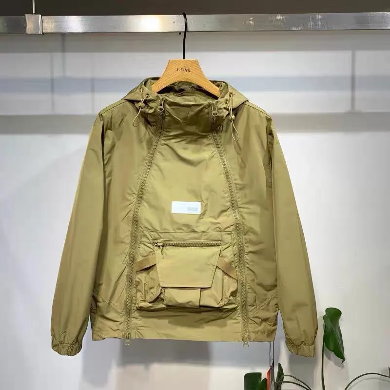 Streetwear Brand Vintage - American Vintage Zipper Hoodie Sweatshirt Pockets