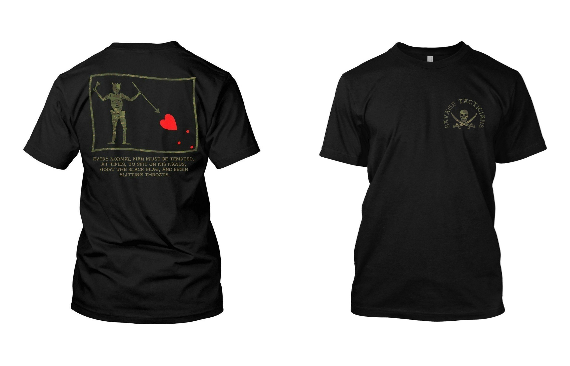 Hoist The Black Flag Savage Ta - огляд і ціна Streetwear Brand Tees